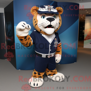 Mascot character of a Navy...