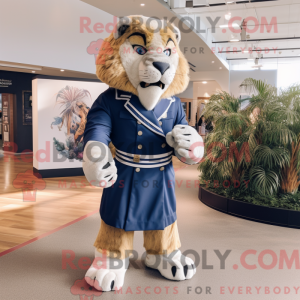 Mascot character of a Navy...