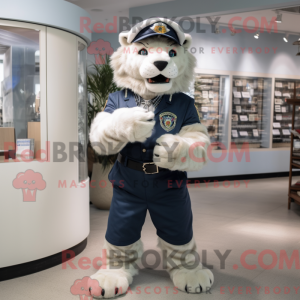 Mascot character of a Navy...