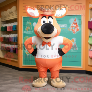 Mascot character of a Peach...