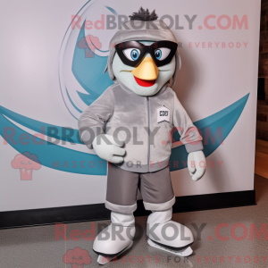 Mascot character of a Gray...