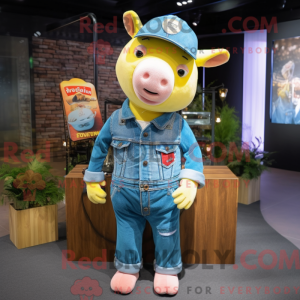 Personagem de máscara de um...