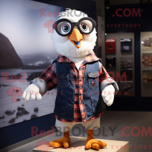 Mascot character of a Navy...