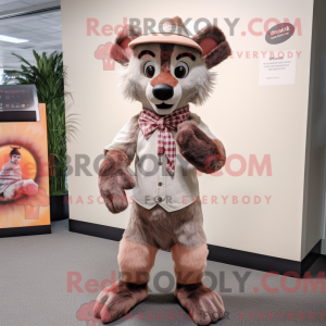 Mascot character of a Peach...