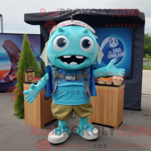 Mascottekarakter van een...