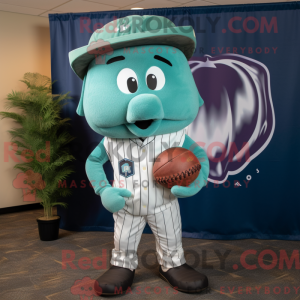 Mascot character of a Teal...