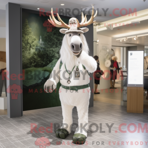 Mascot character of a White...