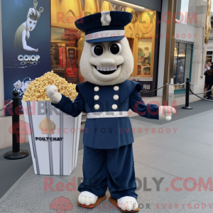 Mascot character of a Navy...