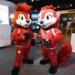 Mascot character of a Red...