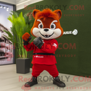 Mascottekarakter van een...