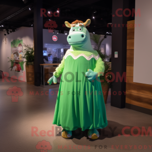 Mascot character of a Green...
