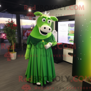 Mascot character of a Green...