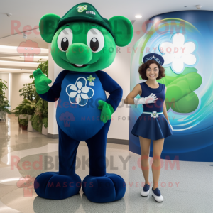 Navy Four Leaf Clover...