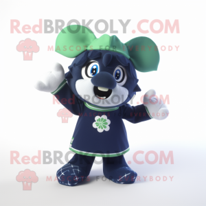 Navy Four Leaf Clover...