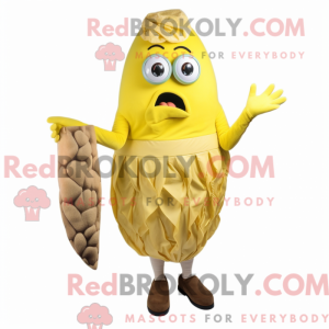 Postava maskota citronově...