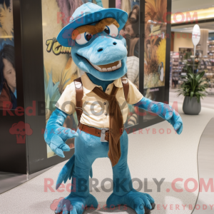 Mascot character of a Cyan...