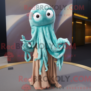 Mascot character of a Cyan...