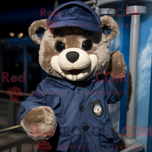 Mascot character of a Navy...