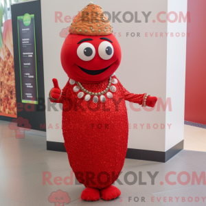 Mascot character of a Red...