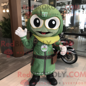 Mascot character of a Green...