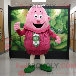 Mascot character of a Pink...