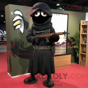Mascot character of a Black...