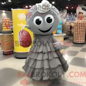 Mascot character of a Gray...