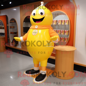 Mascot character of a Peach...
