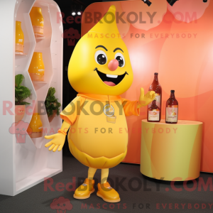 Mascot character of a Peach...