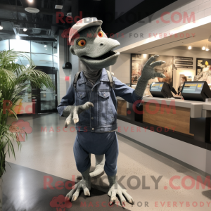 Mascot character of a Gray...