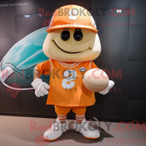 Mascot character of a Peach...
