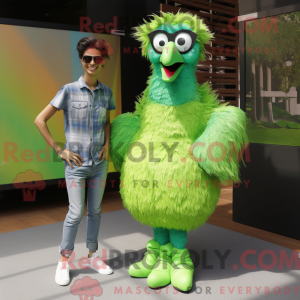 Postava maskota Lime Green...
