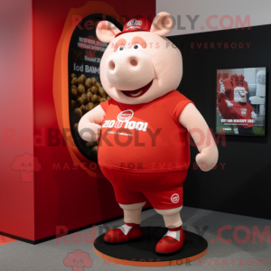 Mascot character of a Red...