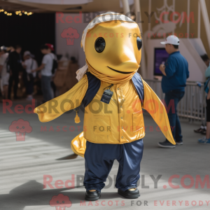Maskottchen eines goldenen...