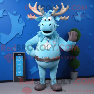 Postava maskota Sky Blue...