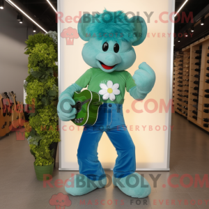 Mascot character of a Cyan...
