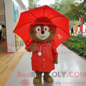 Mascot character of a Red...