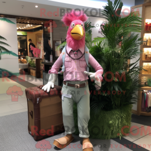 Mascot character of a Pink...