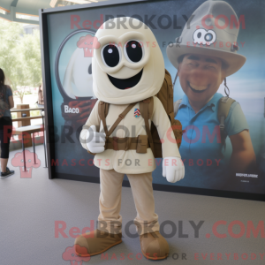 Mascot character of a Tan...