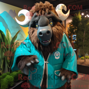Mascot character of a Teal...