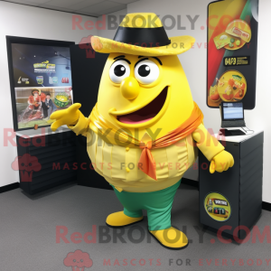Mascot character of a Lemon...