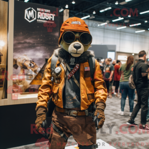 Mascot character of a Rust...