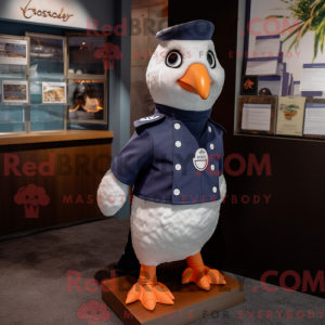 Mascot character of a Navy...