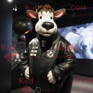 Maskottchen einer schwarzen...