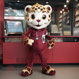 Maroon Leopard mascotte...