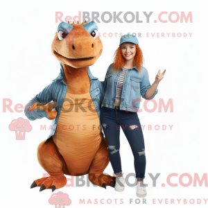 Maskottchen eines rostroten...