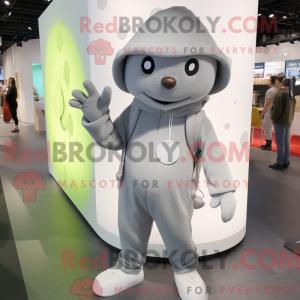 Mascot character of a Gray...