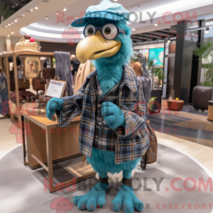 Mascot character of a Cyan...