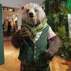 Personaje mascota de un oso...