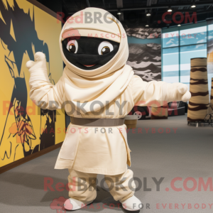 Maskot karakter af en creme...